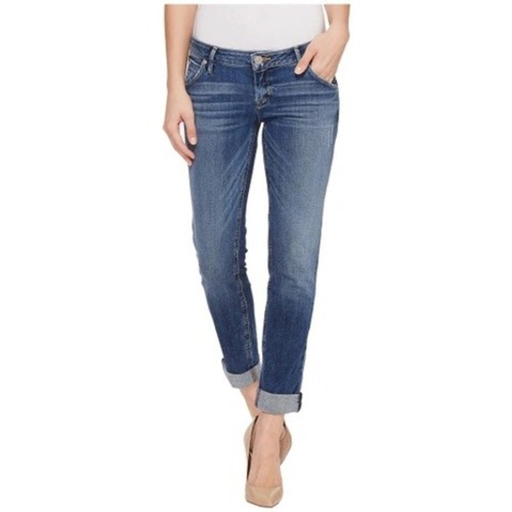 Hudson‎ Jax Boyfriend Skinny Jeans Blue Denim Flap Pocket Women's Size 28